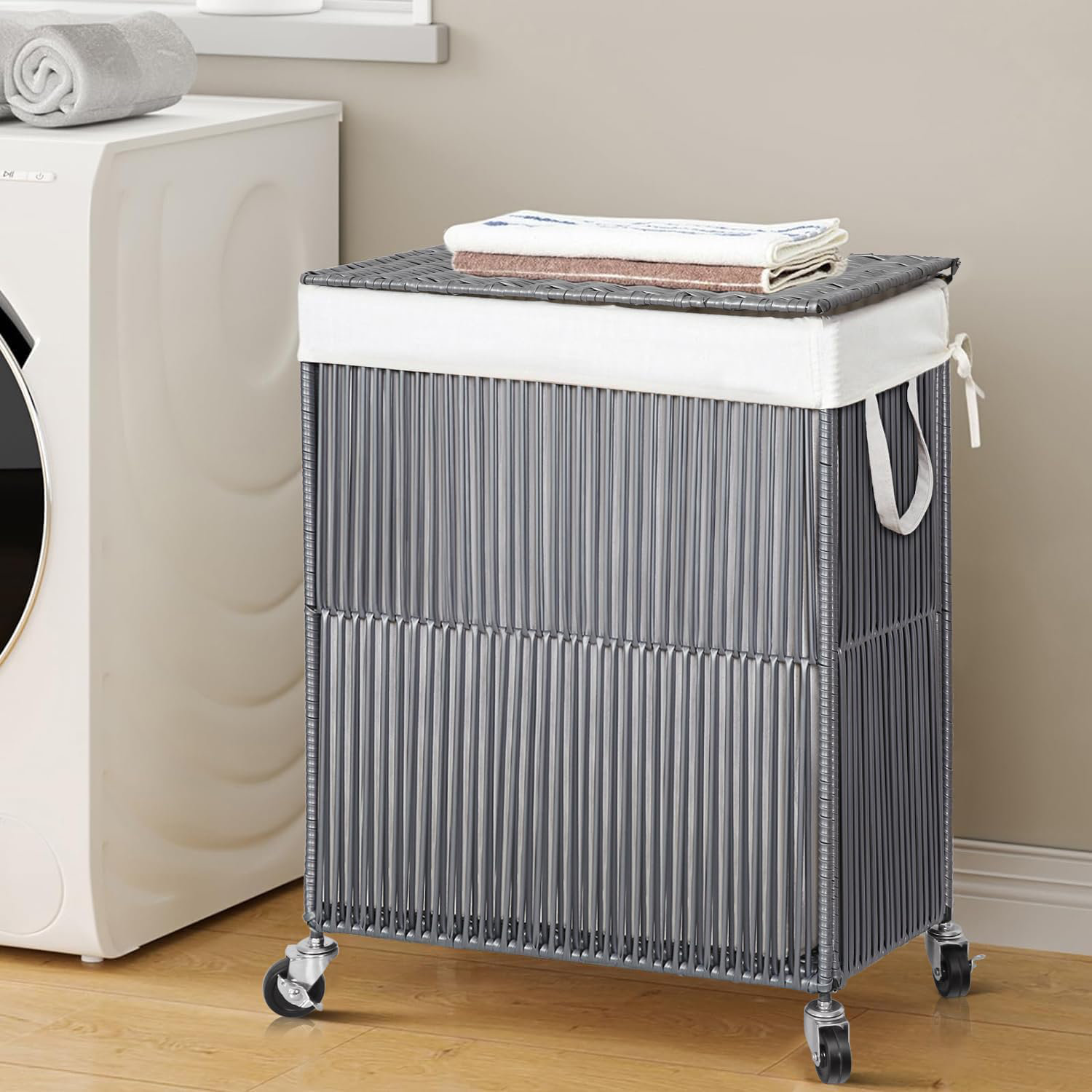 Paniere A Linge Sur Roulette