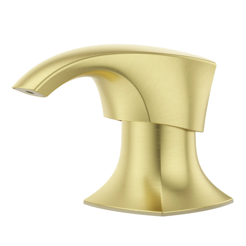 Solotilt Soap Pump in Polished Chrome, Brushed Gold