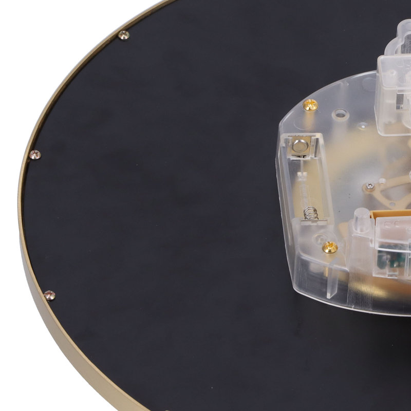 Electric Tabletop Clock in Stainless Steel