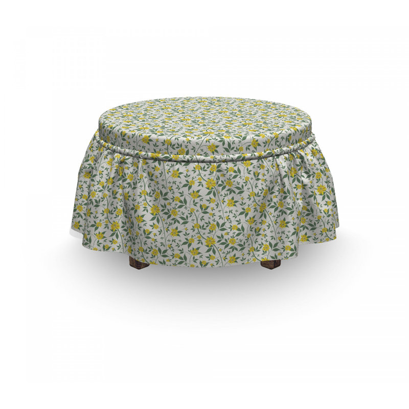 Housse pour décoratif repose-pieds, Vert avocat