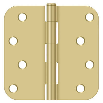 Paire de charnières à rayon 4 "x 4" x 5/8 "Deltana S44R5BK3 / 4
