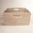 Hand-Woven Rattan Rectangular Basket with Handles-437092119