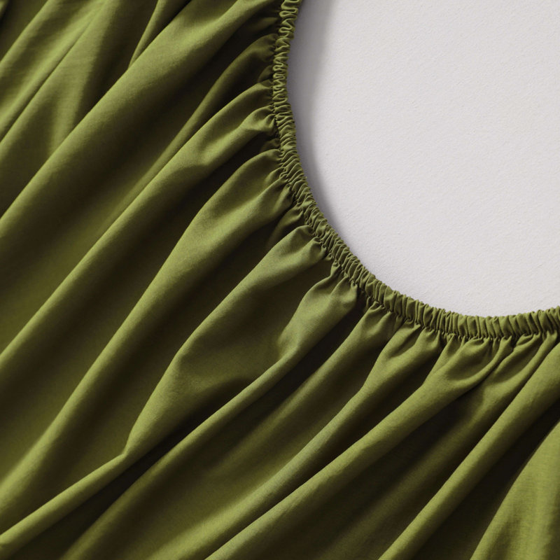 Silky Rayon From Bamboo-Polyester Bedding Set | Year-Round Cooling | Hypoallergenic Luxury Sheets?, Army Green