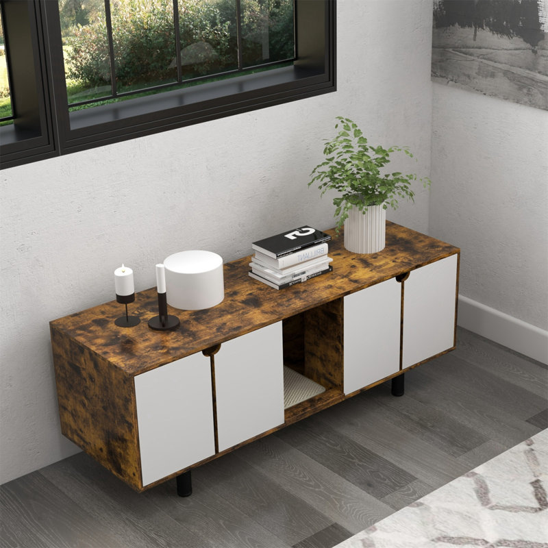 Meuble pour litière pour chat Pawhut