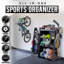 Organisateur GoSports de qualité supérieure pour équipement de sport en bois avec crochets de rangement