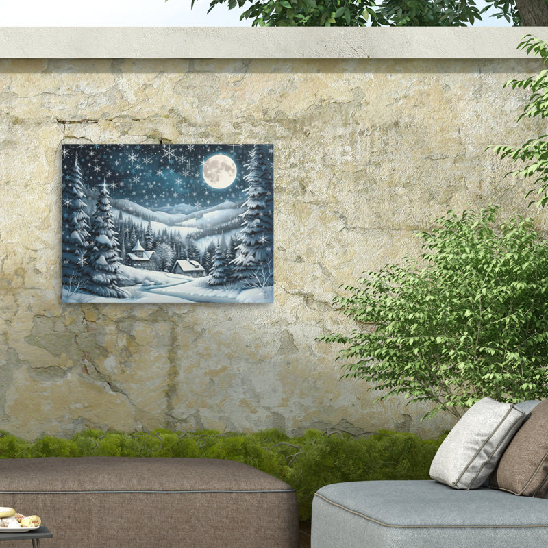 Michael David Ward, toile d'extérieur Winterscape, H 14 po x l 19 po