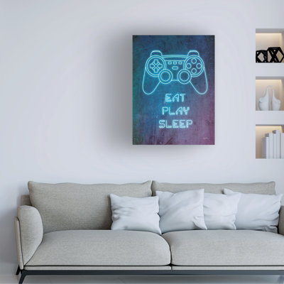 Art mural sur toile Trademark Fine Art, Mary Urban Neon Gamer II