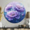 Keelia - reproduction d'art traditionnelle mauve en métal