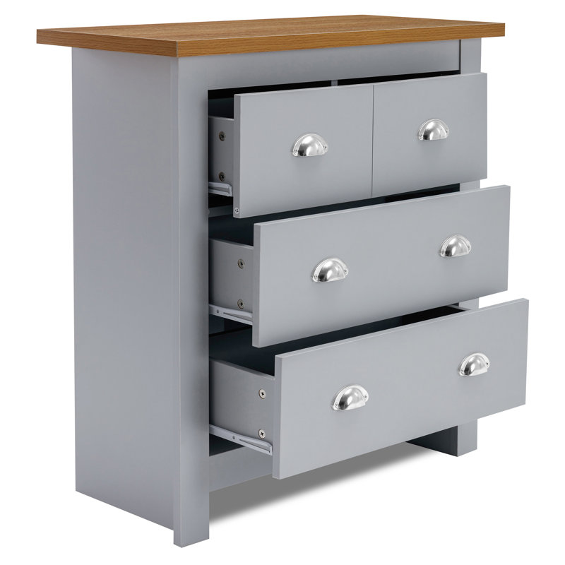 Baeli 3 Piece Bedroom Set, Grey