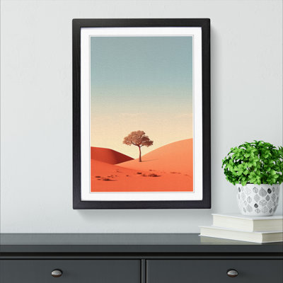 Desert Minimalism No.2 - Single Picture Frame Print on Wood