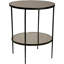 Anna Mirrored Glass Top End Table