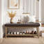 Faux Leather Upholstered Storage Bench-558094240
