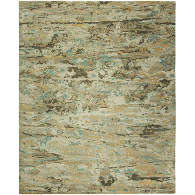 Shami Wool Camouflage Area Rug