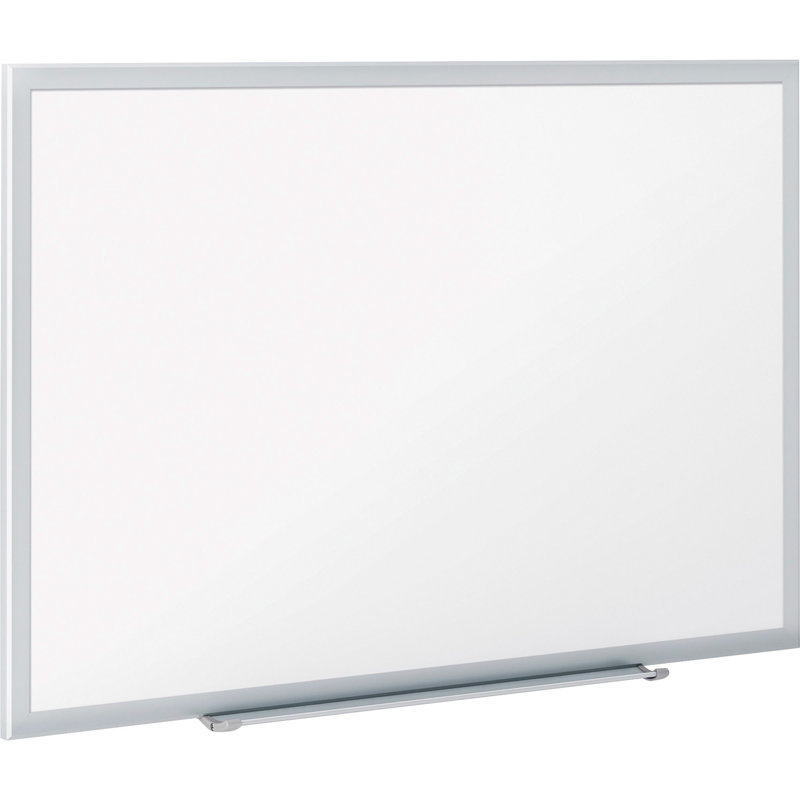 Tableau blanc mural magnétique, Argent, H 36 po x l 48 po