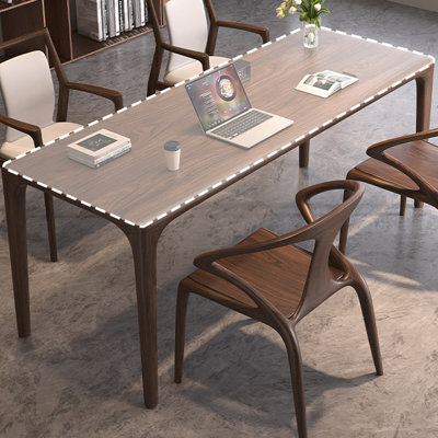 Walnut Rectangular Solid Wood desk