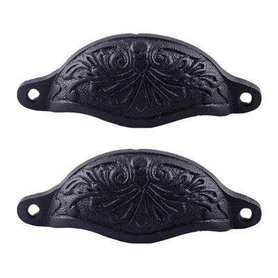 Wrought Iron 3 7/8" Center Cup/Bin Pull Multipack