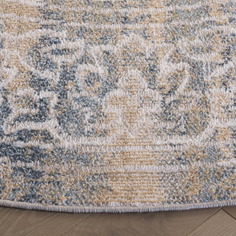 Kipenie Performance Performance Oriental Rug, Round 6'7"