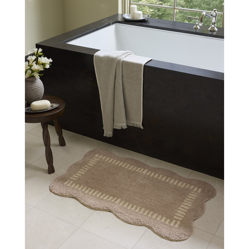 Chris Loves Julia x Loloi Valerie Blush / Ivory Bath Mat, 1'-9" x 2'-10", Blush / Ivory