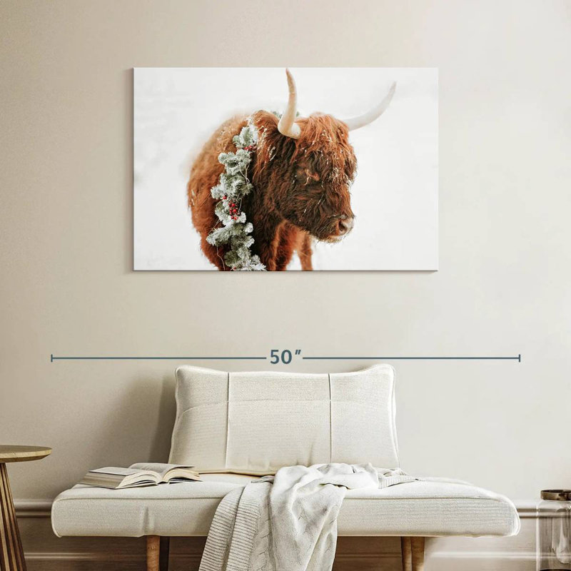 Brampt Christmas Cow, 26" H x 39" W
