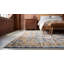 Tapis traditionnel bleu noué à la main-84996543