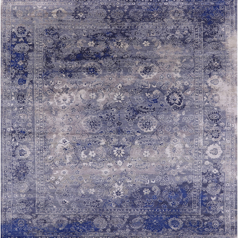 Floral Indoor Rug, Square 4'