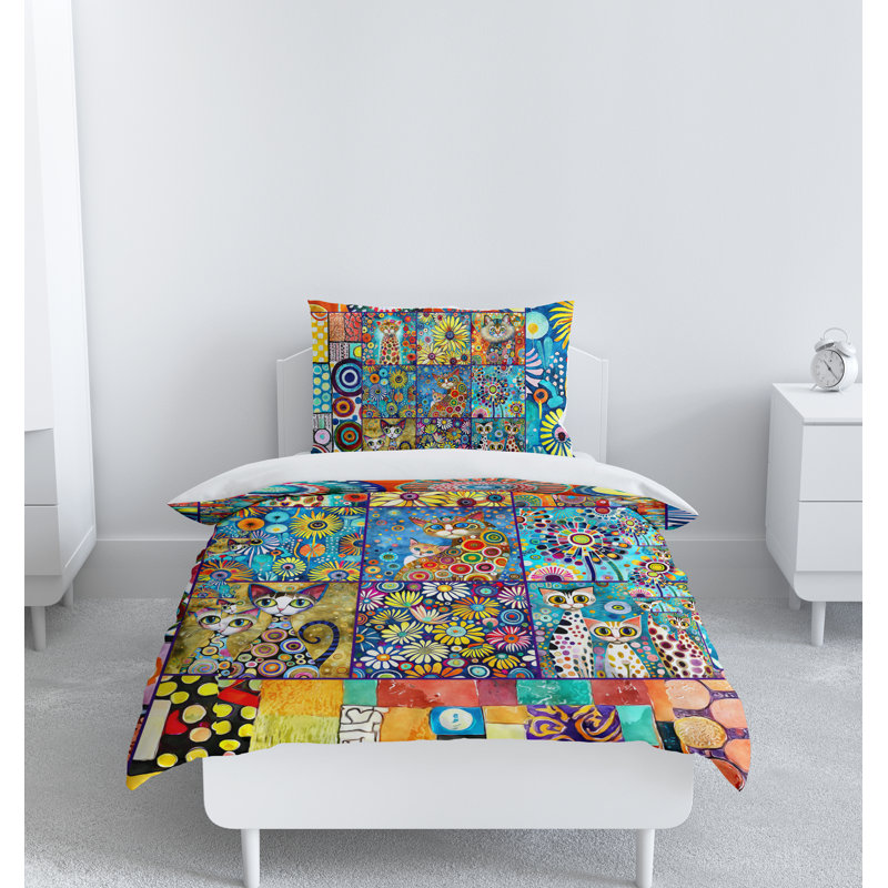Modern & Contemporary Duvet Cover, Queen Duvet Cover + 2 Queen Shams
