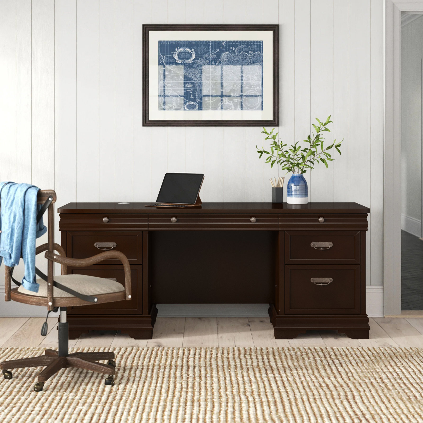 Executive Desk, 30" H x 72" W x 36" D