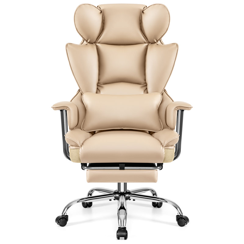 Fauteuil de direction en similicuir, Kaki
