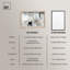 Art mural moderne en béton abstrait Shadowbox par Art Remedy, cadre blond, 31 x 21-33869862-33869883