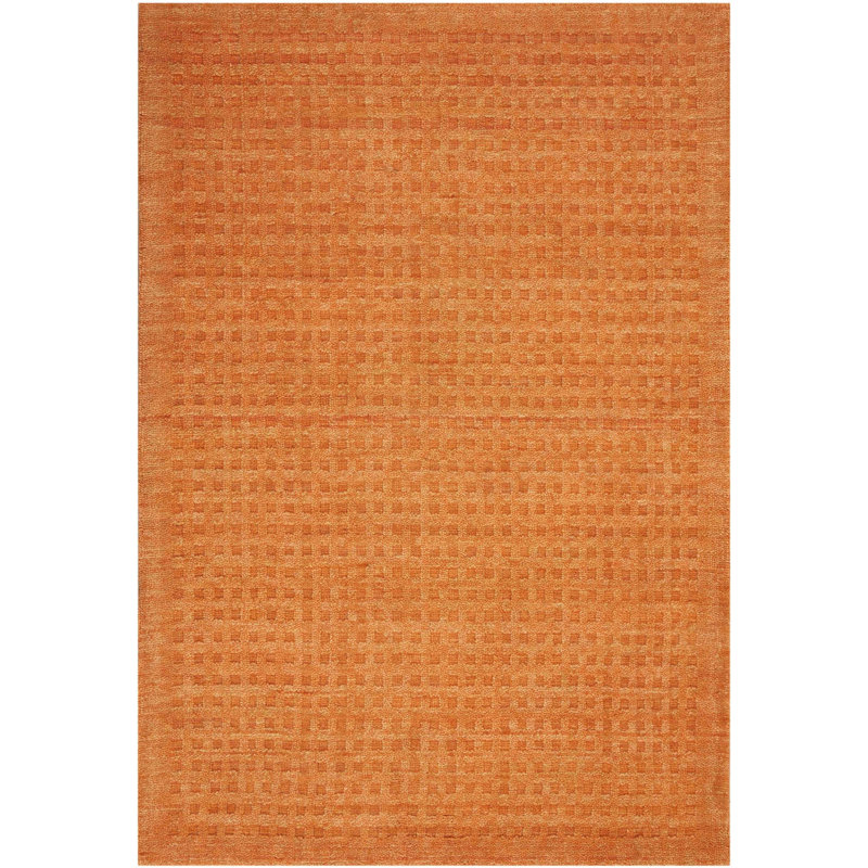 Yutan Wool Checkered Indoor Rug, Rectangle 8' x 10'6