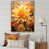Toile avec cadre flottant or