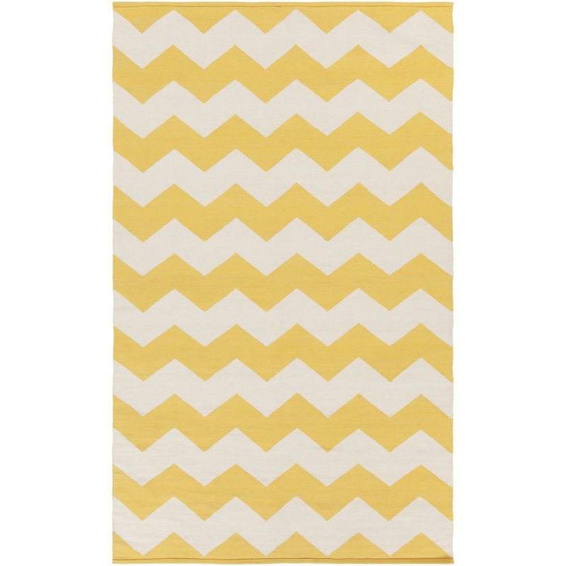 Murguia Cotton Chevron Indoor Rug, Rectangle 4' x 6'