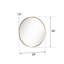 Miroir de salle de bain 24 po avec cadre en métal-883503829