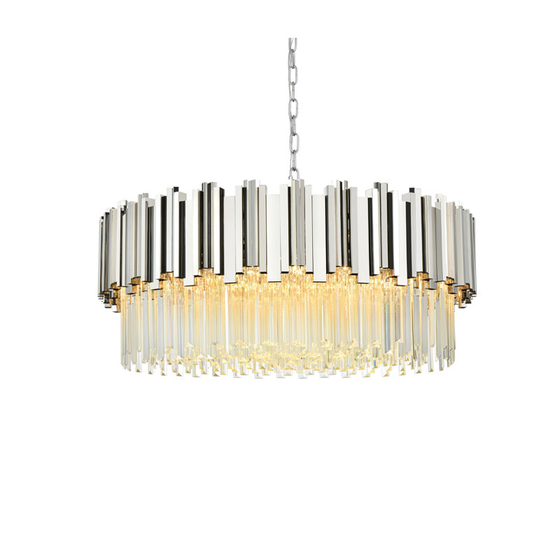 Lustre Lenora 32 pouces , Chrome chrome