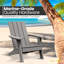 Chaise Adirondack pliante en bois massif Cuffee