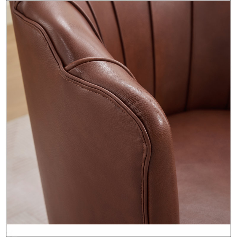 Chaise de bureau Petal, Brun