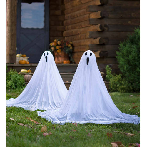 Plow & Hearth Halloween Ghost Garden Stake | Wayfair