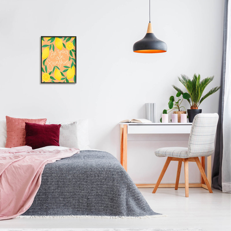 «Be Your Propre Sunshine», art giclée au citron par Heather Mclaughlin, H 20 po x l 16 po x P 1,5 po