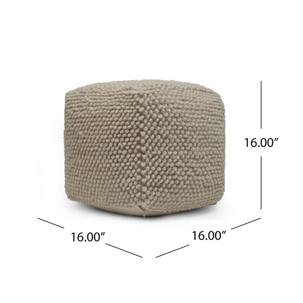 Dakota Fields Hardt Upholstered Pouf & Reviews | Wayfair