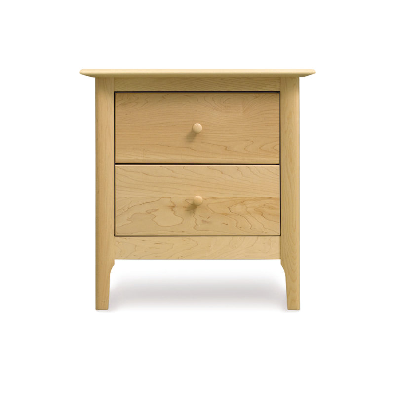 Sarah 24'' W Solid Wood Nightstand, 24", Natural Cherry
