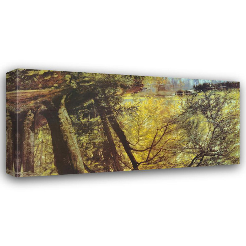 Rivière à travers les bois, H 20 po x l 40 po