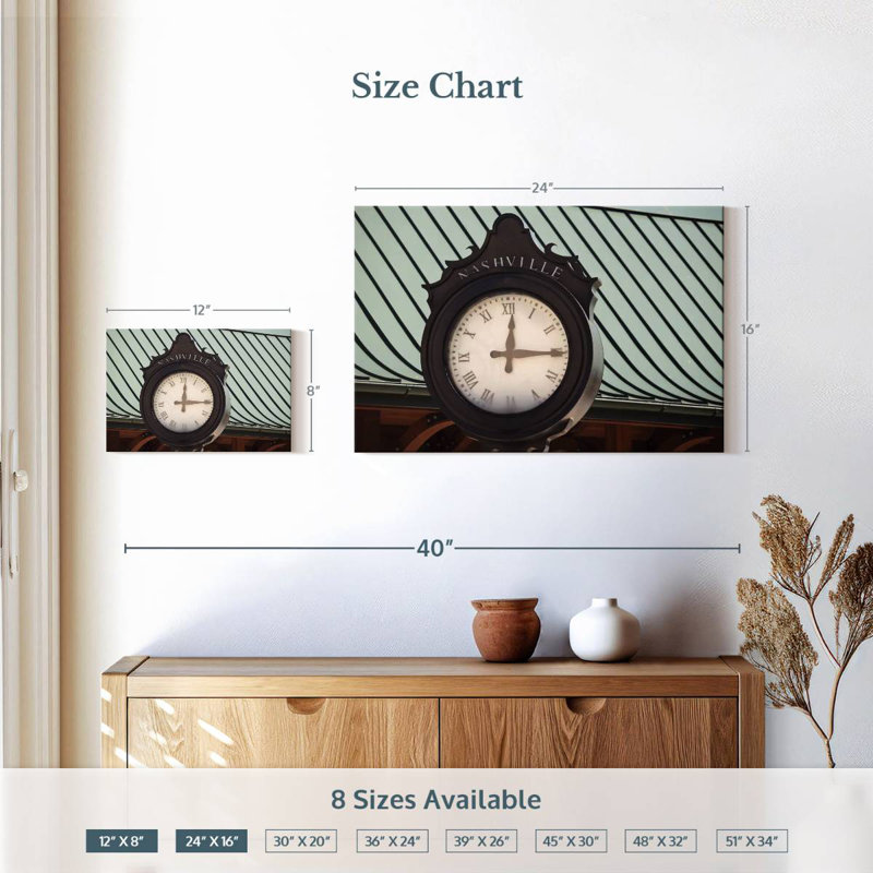 Horloge de rue Kerner Nashville, H 16 po x l 24 po