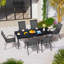 Ensemble de 6 chaises de patio pour l'extérieur empilables Cristel