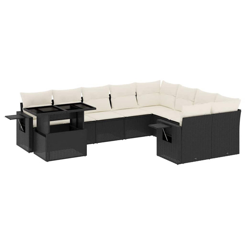 Vidaxl Sofa Set Black