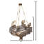 Lustre 6 lumières Flow - Minerai martelé-958739973