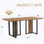 Table de salle à manger moderne et minimaliste moderne Le bureau d'ordinateur. Les tables de salle à manger sont utilisées dans la salle à manger, dans le salon 67 * 36 * 30, autocollant de panneau de densité, pulvérisation de tuyaux en fer,