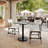 Commercial Seamless Surface Tabletop with Table Height Round Base-144769790-144769788