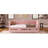 Twin Daybed In Pink Corduroy With Two Drawers, Frame, Soft Foam Padding, Convenient Storage Space Size And Wood Slat Framework, Enlarged Area, No Box Spring-1699381646