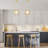 9.875"W Kanku Caged Globe Shade Pendant Light