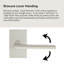Bravura 931-1 Huntsville Dummy Lever on Traditional Rectangular Rose in Satin Nickel